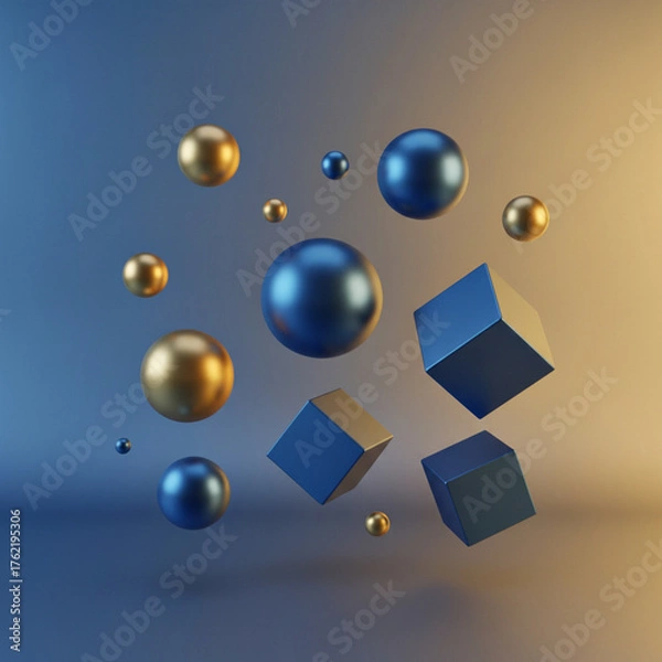 Obraz abstract background with sphere