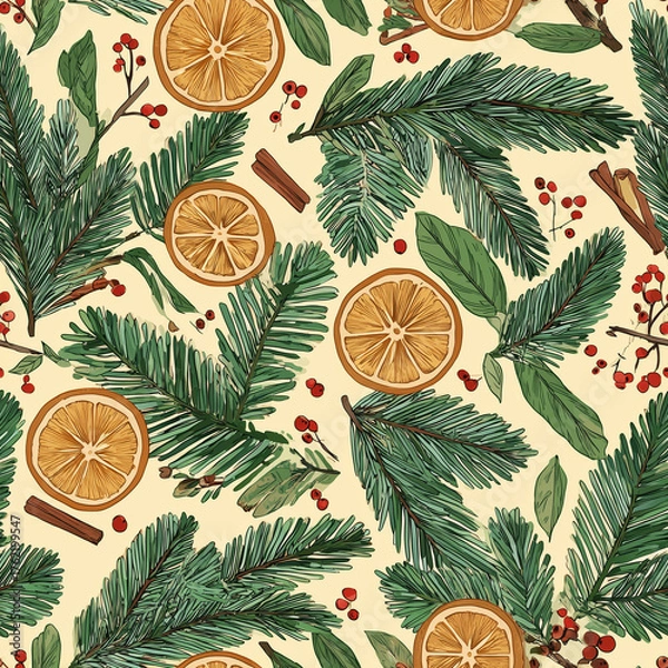 Obraz Christmas seamless pattern
