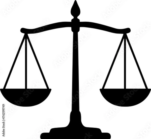 Fototapeta Balance Scalable SVG Vector Graphic with Editable Paths and Layers for Web, UI Design, Digital Art, and Print Applications