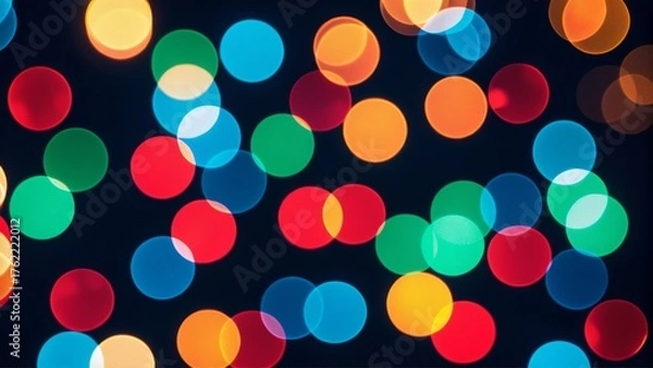 Obraz 玉ボケ, 光, クリスマス, ボケ, 模様, 色, デコレーション, 休日, カラフル, 明るい, きらめく, 輝く, 夜, お祝い, パーティー, 