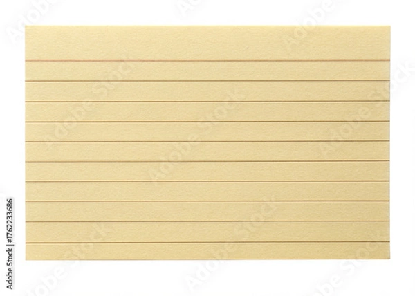 Fototapeta Index card isolated  on white background