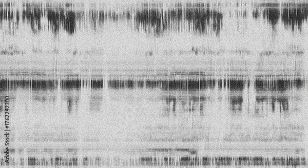 Fototapeta Photocopies of a black and white sheet of paper with a background or texture with grain and noise illustration	