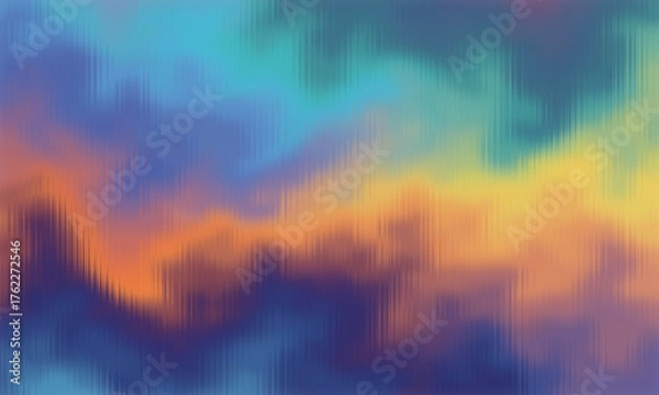 Fototapeta Abstract colorful background with bokeh capturing the beauty of a bright orange and red sunset sky