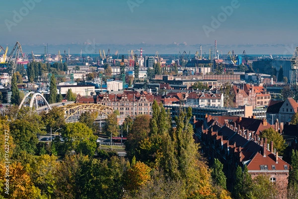 Fototapeta panorama of Gdańsk 