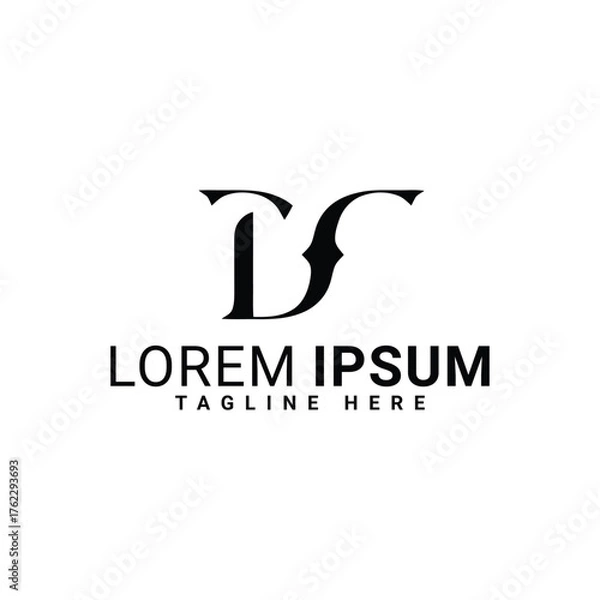 Obraz 04.eps d. text vector logo design 