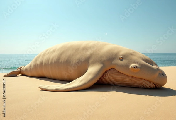 Fototapeta Sand Dune Shaped Like a Sleeping Whale