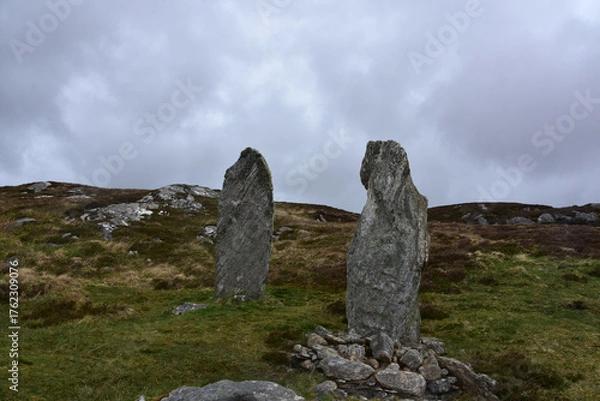 Fototapeta Monolithic Stone on the Isle of Lewis