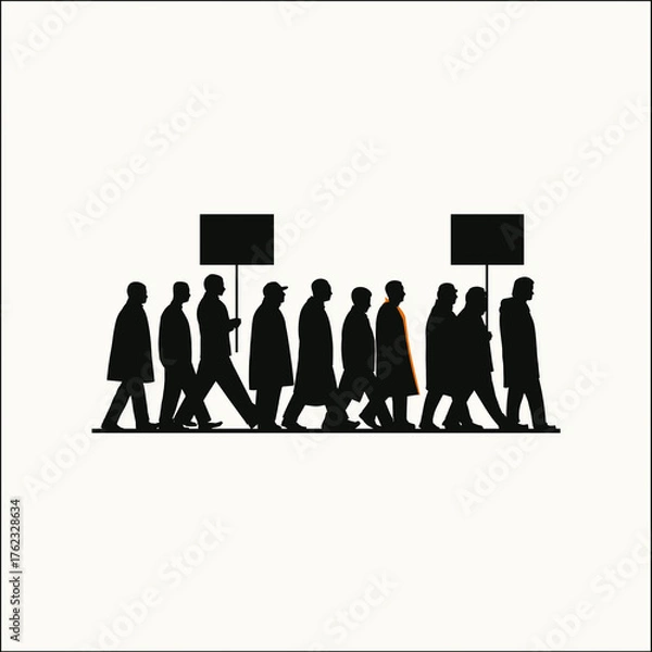 Fototapeta protestors