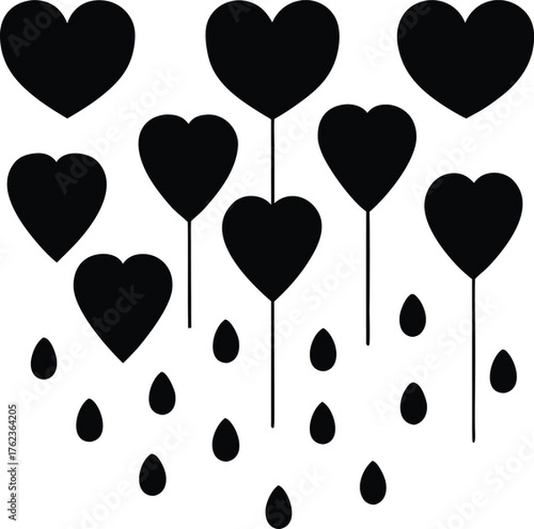 Obraz Abstract futuristic neon geometric shape abstract background design elements isolated on transparent background