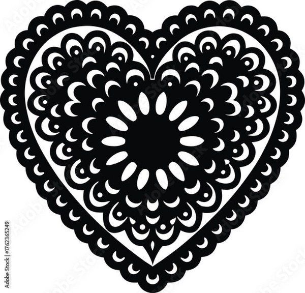 Fototapeta Abstract flowing liquid metal texture seamless pattern geometric design element isolated on transparent background