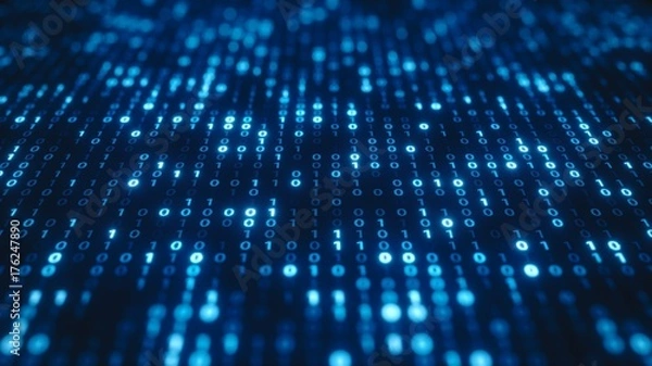 Fototapeta バイナリーコードの背景