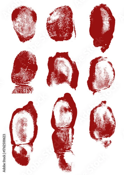 Obraz dedos impressão digital