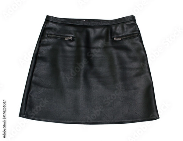 Fototapeta черная юбка на белом фоне.