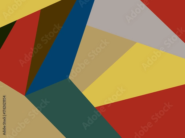 Obraz 背景画像（幾何学、抽象的、ブロック、モザイク）	