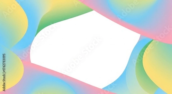 Fototapeta Pastel Gradient Mesh Abstract
