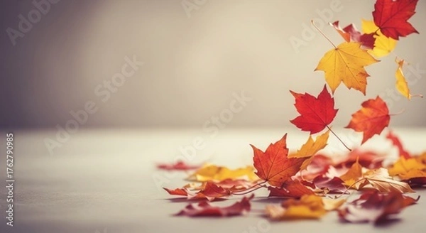 Fototapeta Falling Autumn Leaves