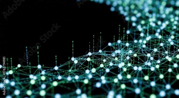 Fototapeta Digital Blockchain