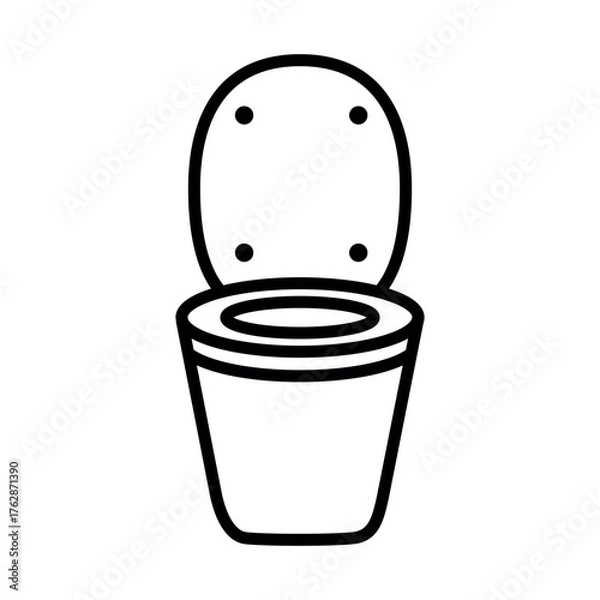 Obraz toilet bowl icon vector design template