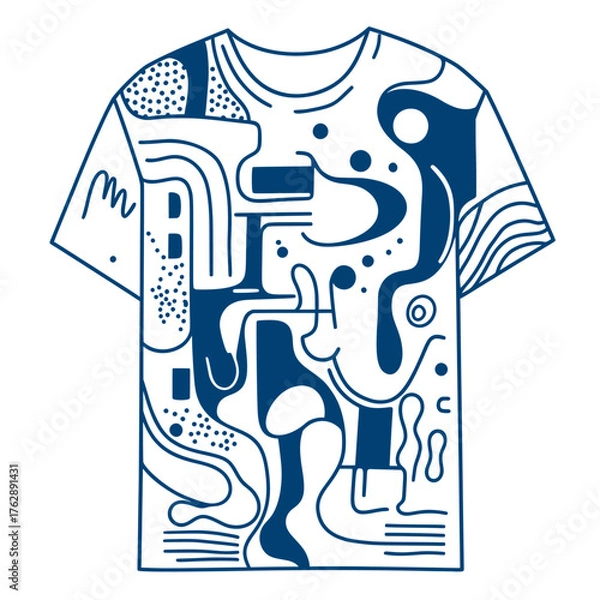 Fototapeta creative concept vector art of tshirt with urban graffitiinspired prints