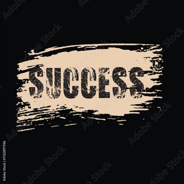 Fototapeta Dynamic vector design celebrating success with bold typography and vibrant colors isolated on white background isolated on transparent background silhouette