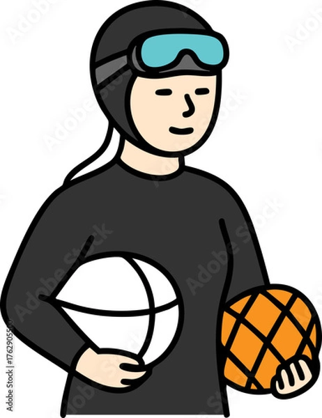 Obraz Jeju Haenyeo Illustration