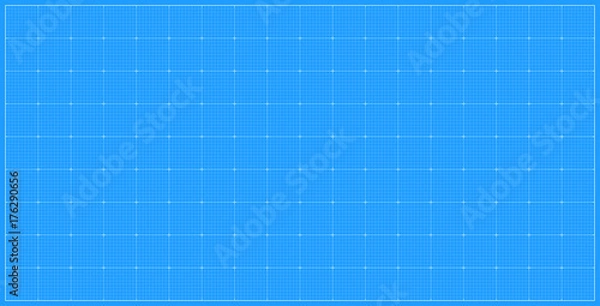 Fototapeta Wide blueprint background. Vector illustration