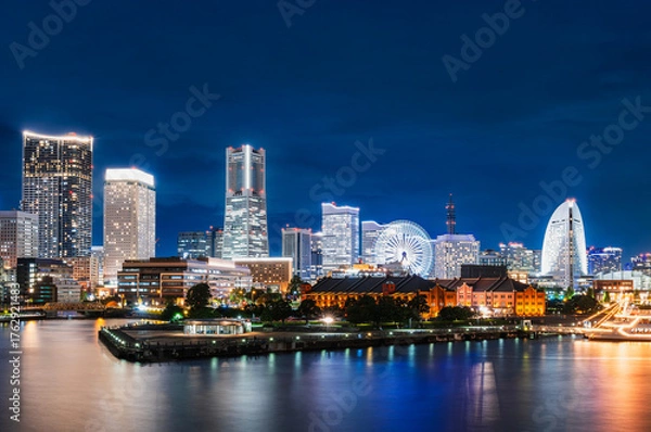 Fototapeta 横浜ベイエリア　夜景
