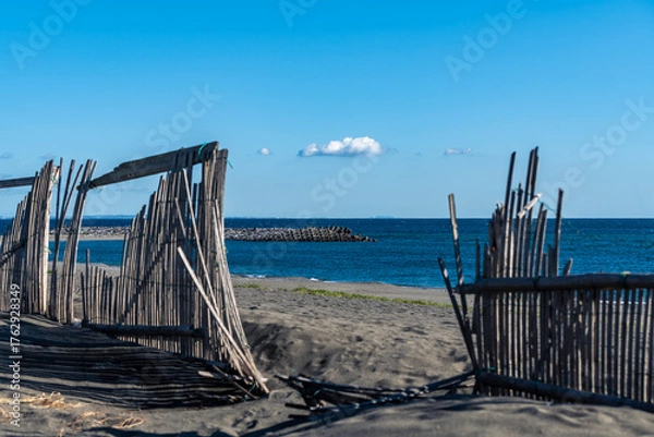 Fototapeta 神奈川県茅ヶ崎海岸からの風景
