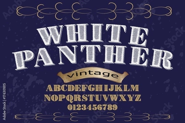 Fototapeta font typeface handcrafted vector