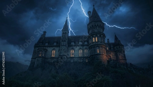 Obraz castle in the night