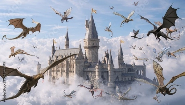 Obraz prague castle in winter