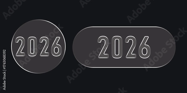 Fototapeta Abstract glass effect with vibrant color gradients