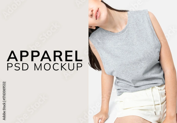Obraz Minimalist Apparel Mockup Design PSD