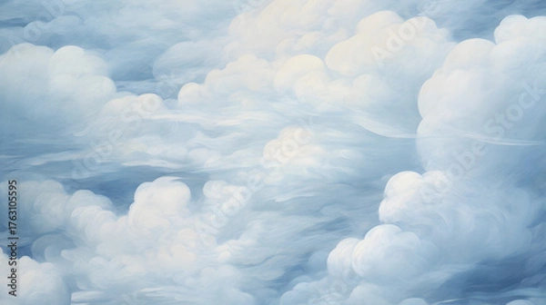 Obraz blue sky with clouds