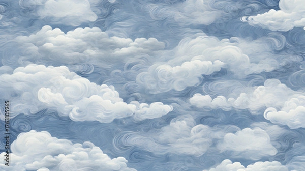 Obraz blue sky with clouds