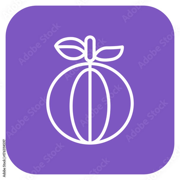 Fototapeta Orange icon vector image. Can be used for Fruits and Vegetables.