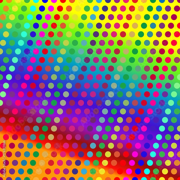 Fototapeta Vector Dot Texture. Color Illustration.