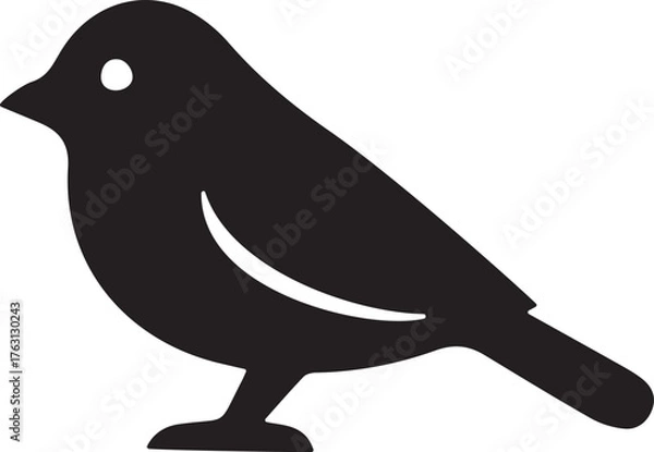 Fototapeta bird on a white background