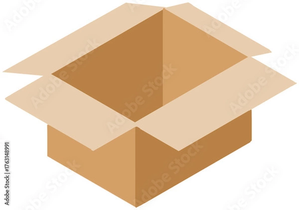 Fototapeta cardboard box