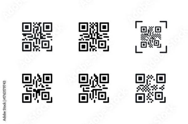 Fototapeta Quick Response Code Icon