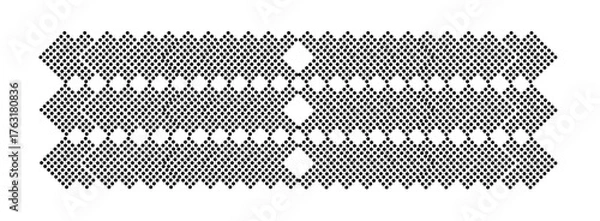Obraz Halftone gradient. Dotted gradient, smooth dots spraying and halftones dot background. Grunge halftone black dots texture background, vector illustration.