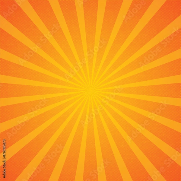 Obraz Orange Summer Abstract Comic Cartoon Sunlight