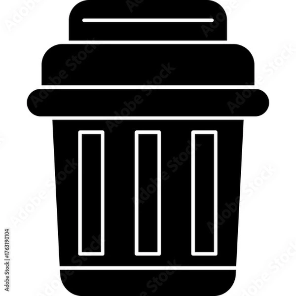 Fototapeta Trash Bin Icon