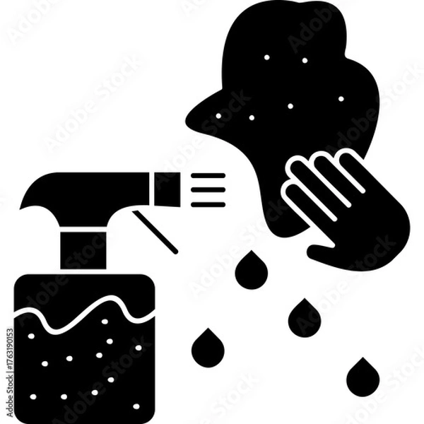 Fototapeta Dusting Icon