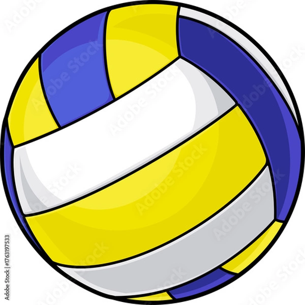 Fototapeta Volleyball Ball Isolated Icon Illustration