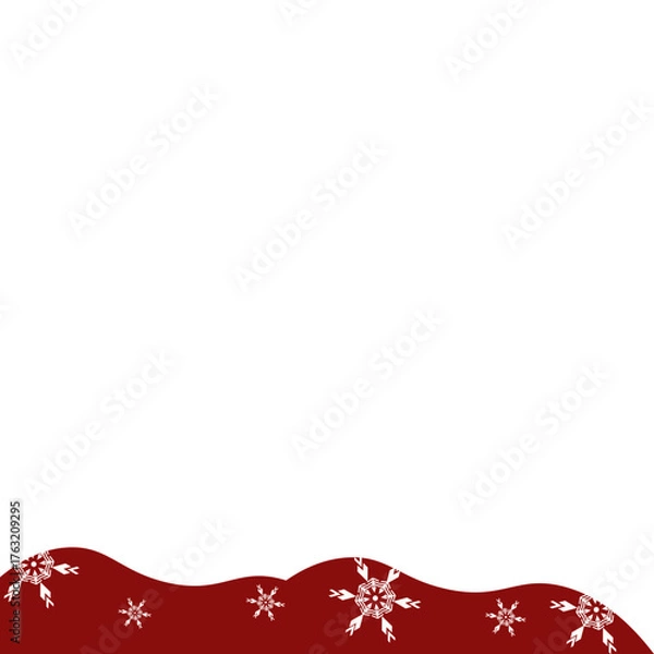 Obraz Christmas Wave Footer