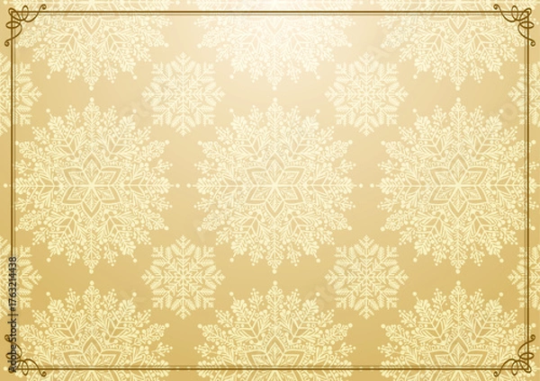 Obraz 豪華なゴールドヴインテージフレームのベクター背景