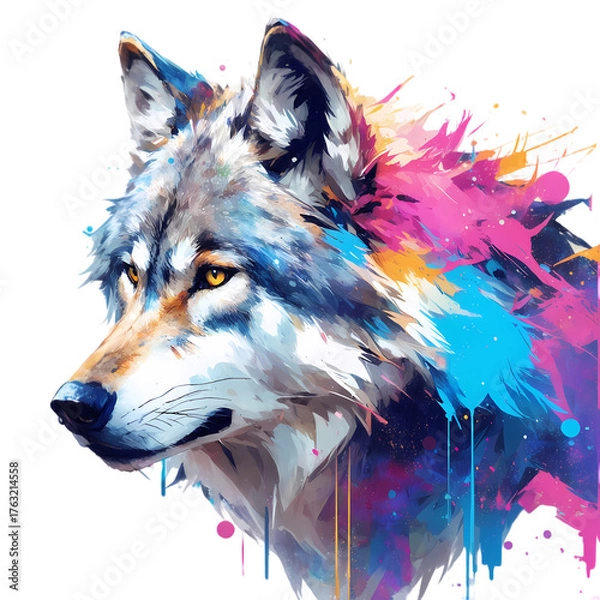 Fototapeta wolf in winter