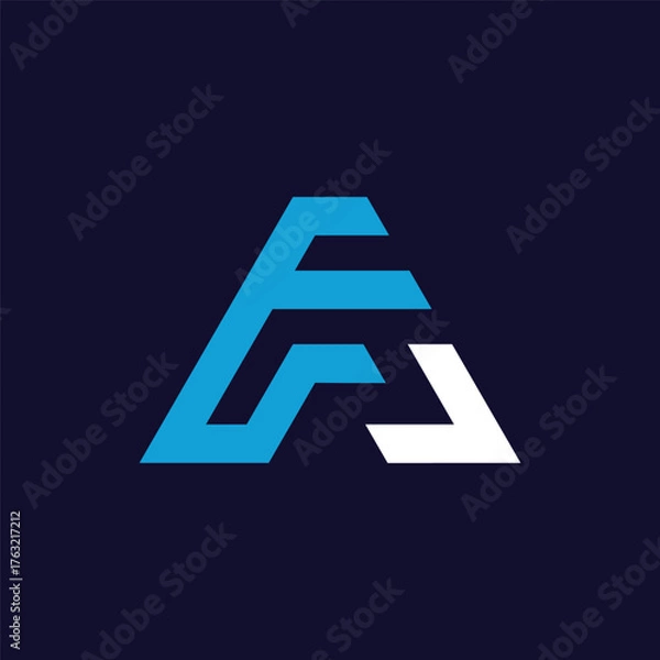 Fototapeta EA Modern Design Logo Concept Vector Template