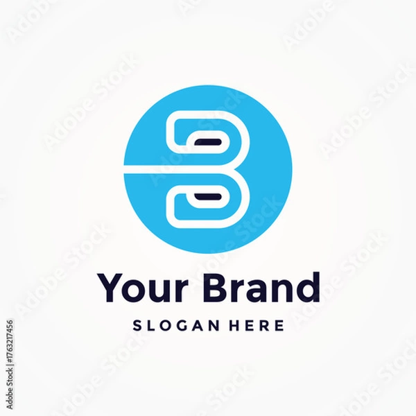 Fototapeta letter B Design Logo Concept Vector Template